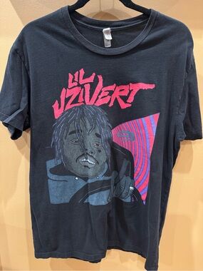 Lil Uzi Vert Black Graphic Concert Cotton Tee Vintage 2017 size L